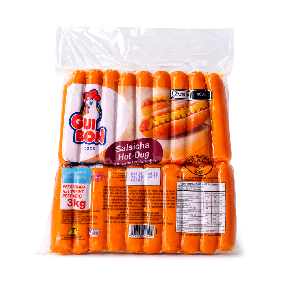 Salchicha Hot Dog (3kg)