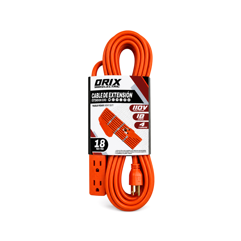 Extensión Tipo Regleta de 4 Tomas (6m)