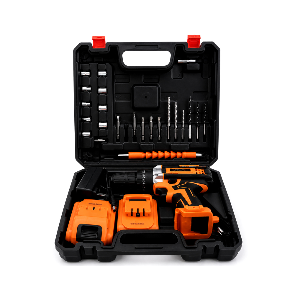 Taladro Atornilladora Recargable (110V) +Accesorios