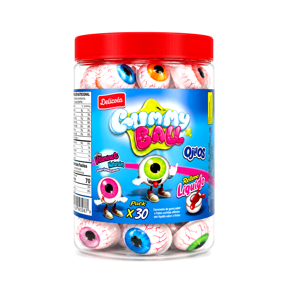Ojitos Gummy Ball (30uds)