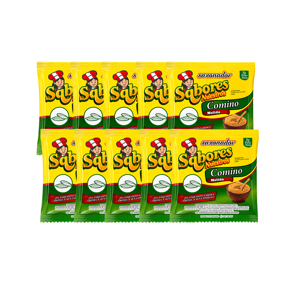 Pack 10 uds Comino Molido (10x5g)