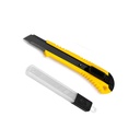 Cúter Amarillo con 5 Cuchillas de Repuesto