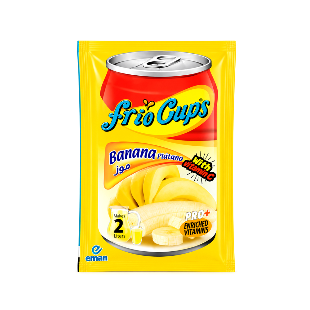 Refresco en polvo Frio Cups Sabor Banana (10g)