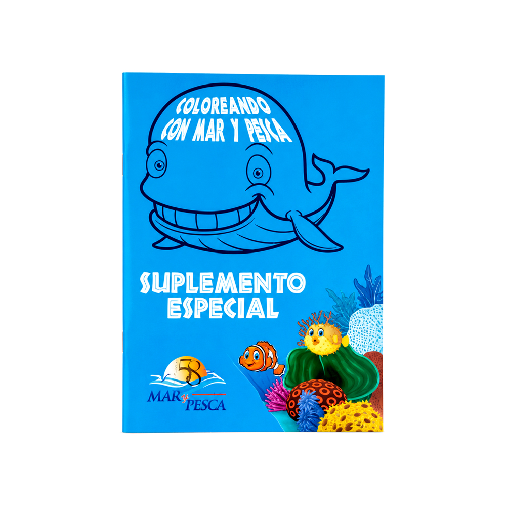 Libros Infantiles Coloreando con Mar y Pesca