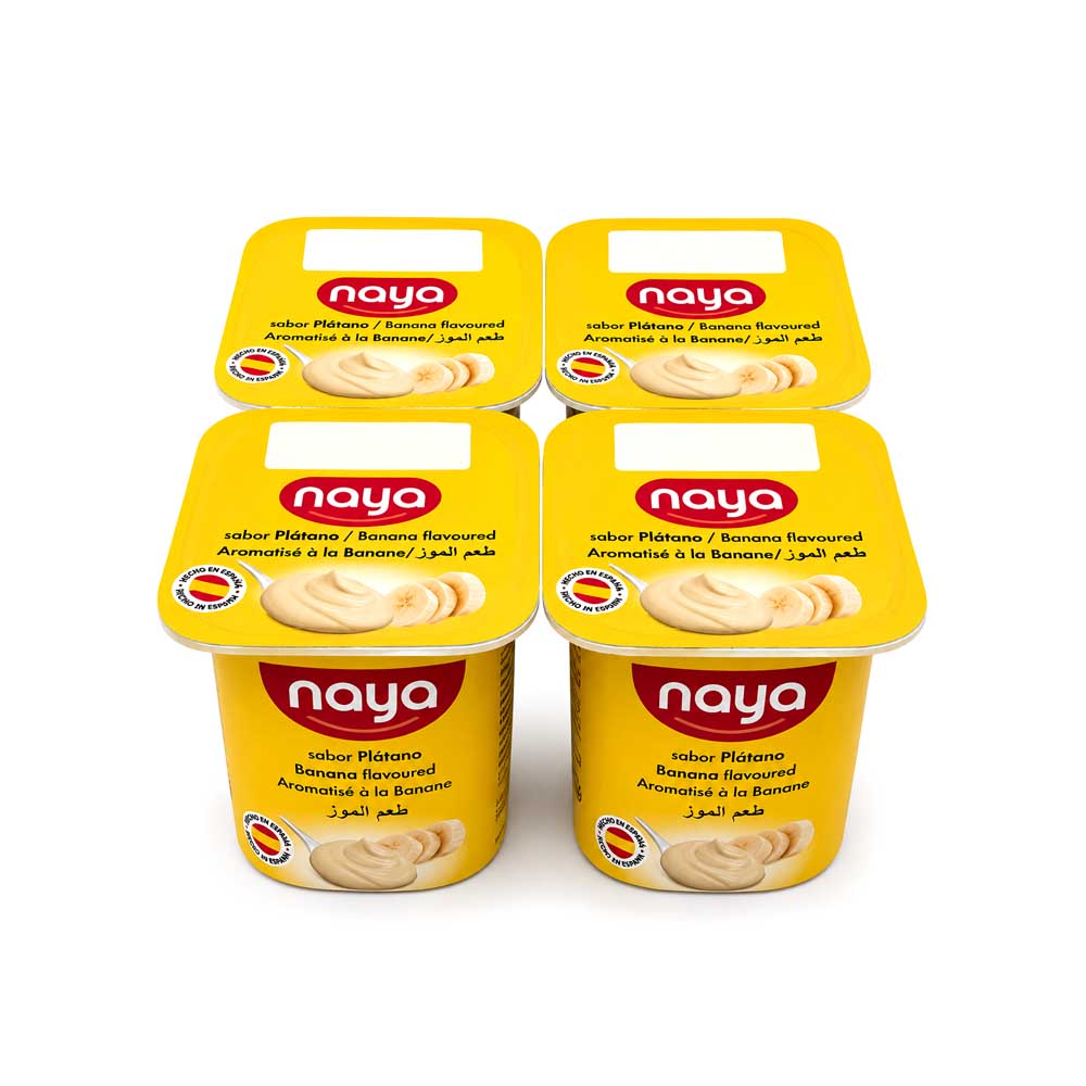 Yogur Sabor Plátano Naya (4X125g)