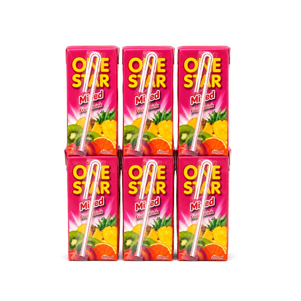 Pack 6uds de Jugo ONESTAR de Frutas (6x200ml)