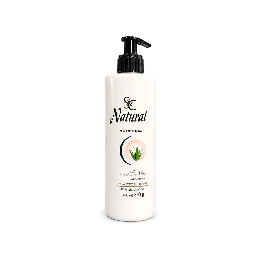 Crema Natural Hidratante con Aloe Vera (390g)