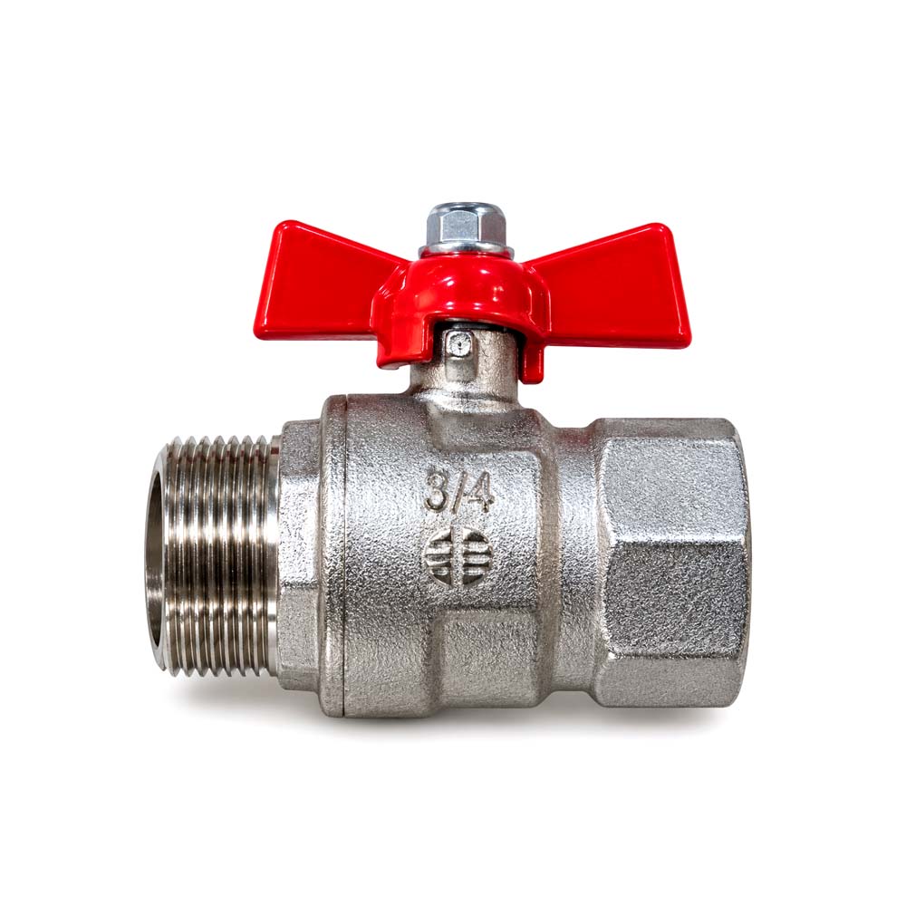 Llave de Paso de Hierro Hembra-Macho 3/4