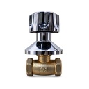 Llave de Empotrar de Zapatilla Florona Plateada ½