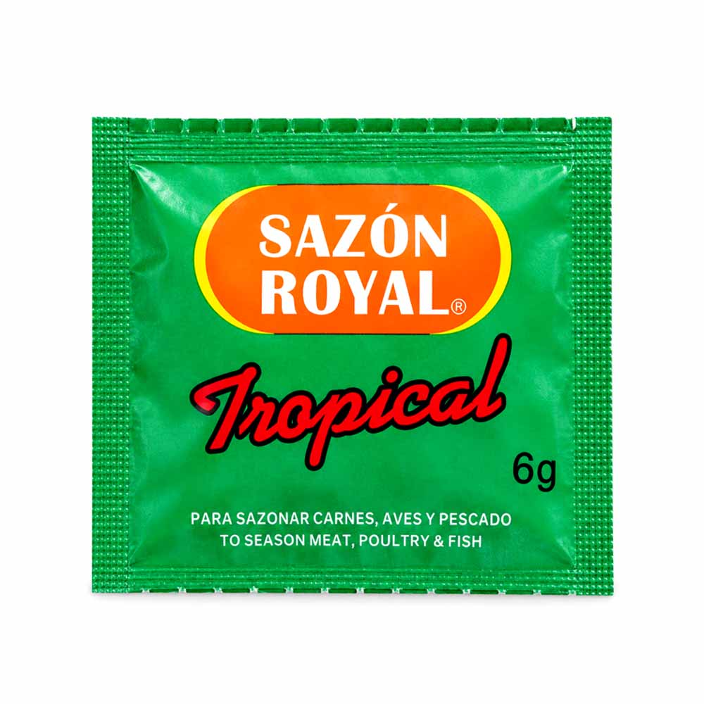 Sazón Royal Tropical para Carnes, Aves y Pescado (12udsx6g)