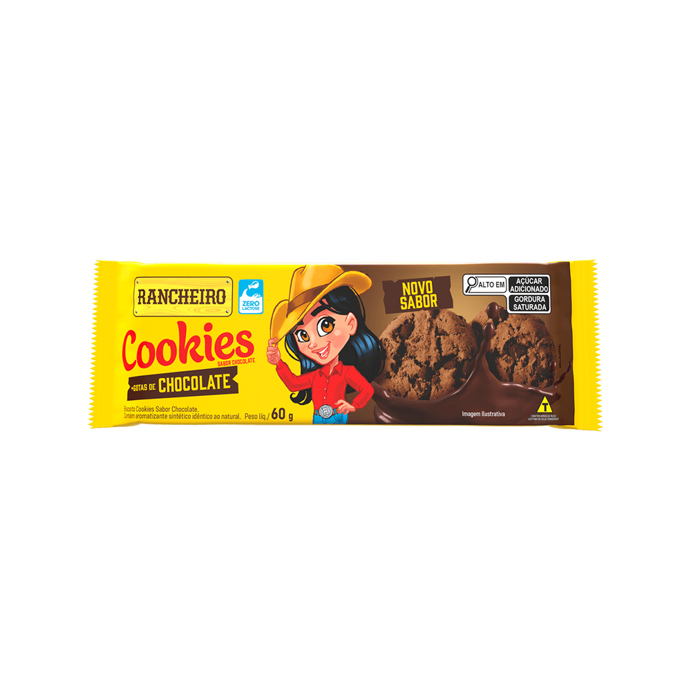 Cookies Rancheiro sabor Chocolate (60g)