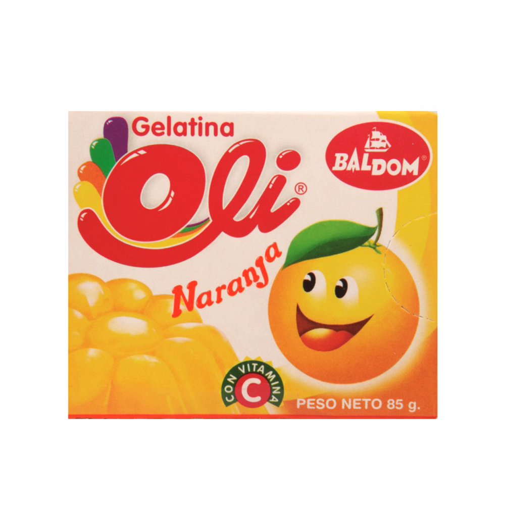 Gelatina sabor naranja Oli (85 g / 3 oz)