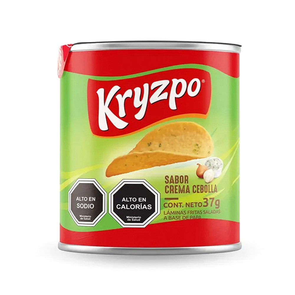 Papas fritas sabor crema cebolla Kryzpo (37 g / 4.58 oz)