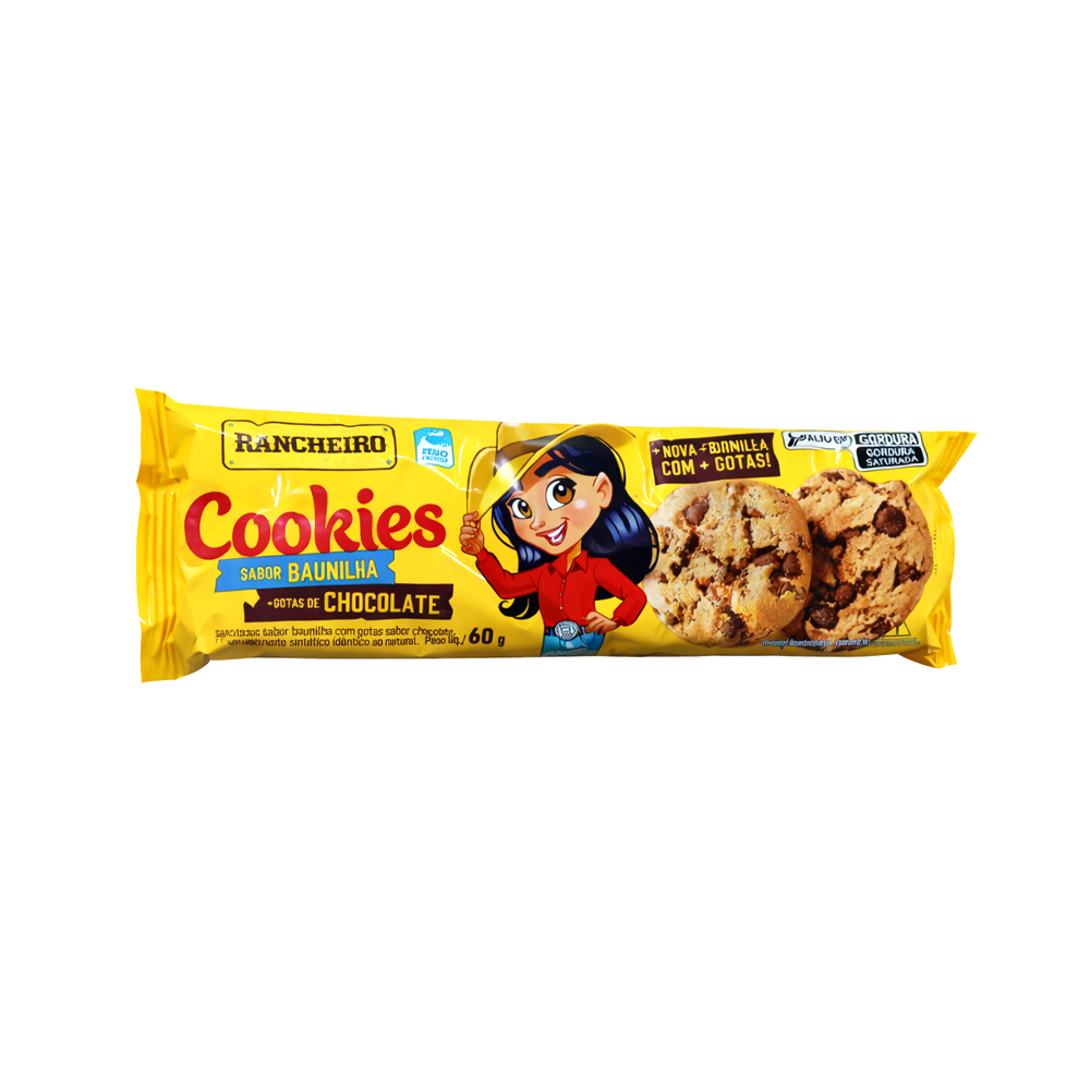 Cookies Vainilla con Gotas de Chocolate Rancheiro (60g)