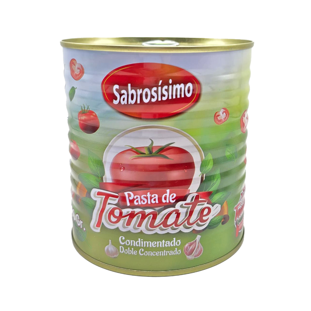 Pasta de Tomate Doble Concentrado Condimentada (800g)