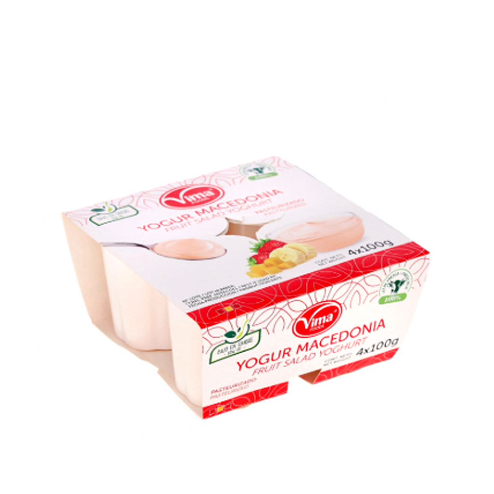 Yogur Sabor Macedonia Vima (4X100g)