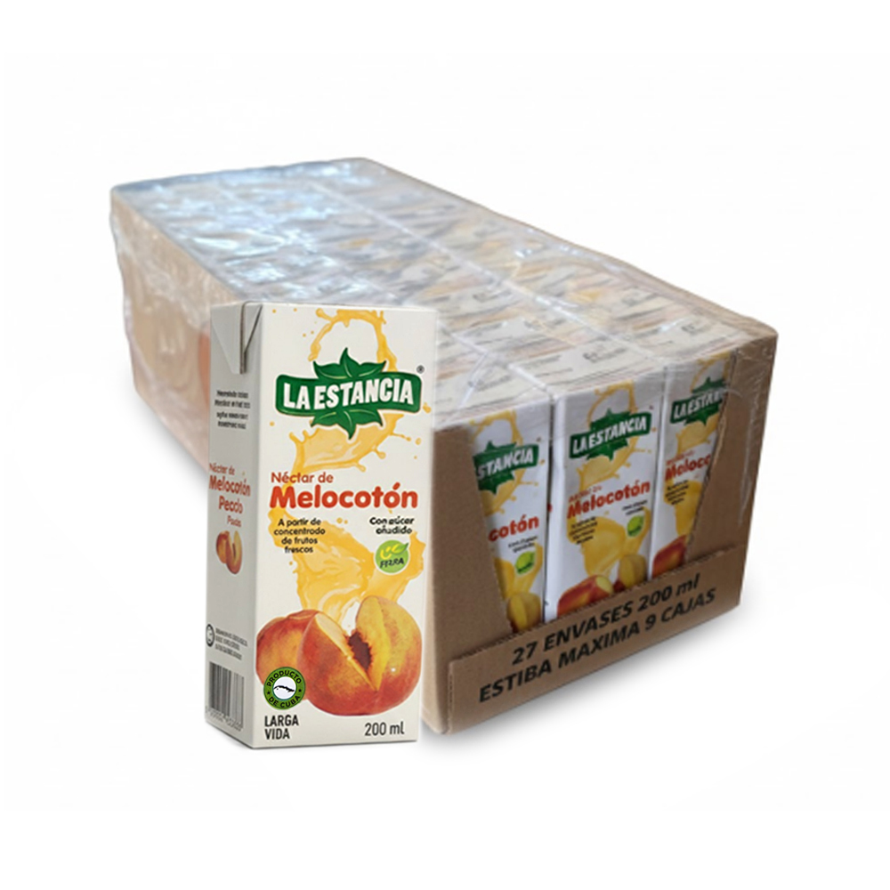 Caja de Jugo sabor Melocotón (27x200ml)