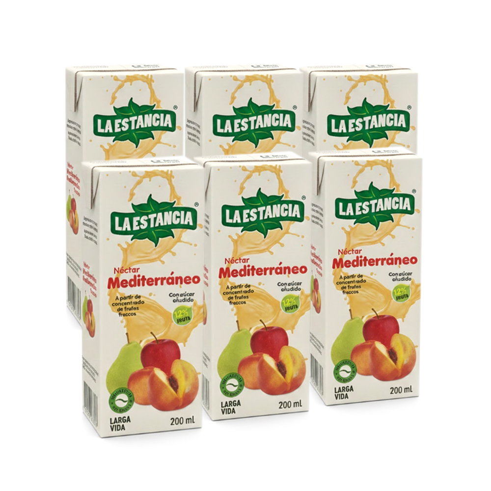 Pack 6uds Néctar sabor Mediterraneo La Estancia (6x200ml)