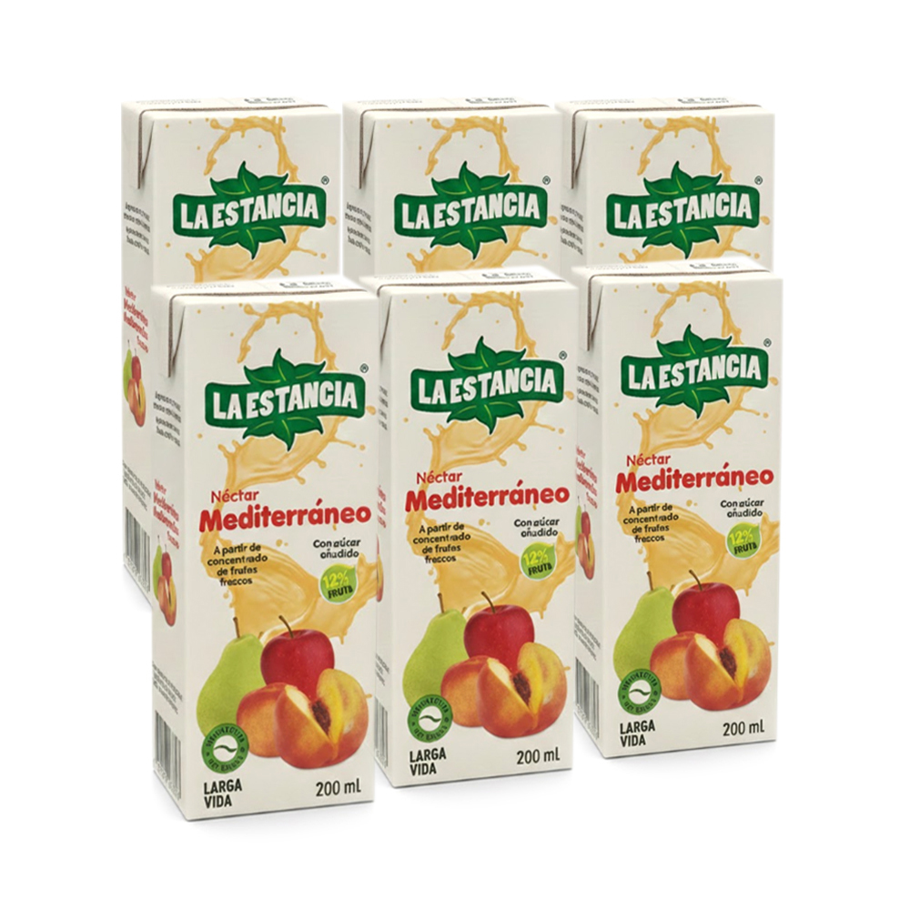 Pax de 6 uds Jugo sabor Mediterraneo (6x200ml)