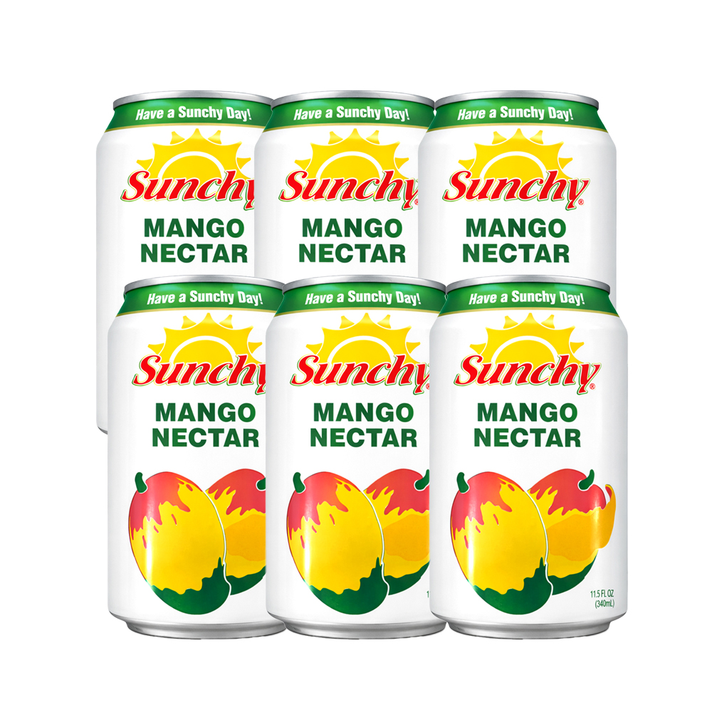Pack 6uds Néctar sabor Mango Sunchy (334 ml /11.3 fl oz)