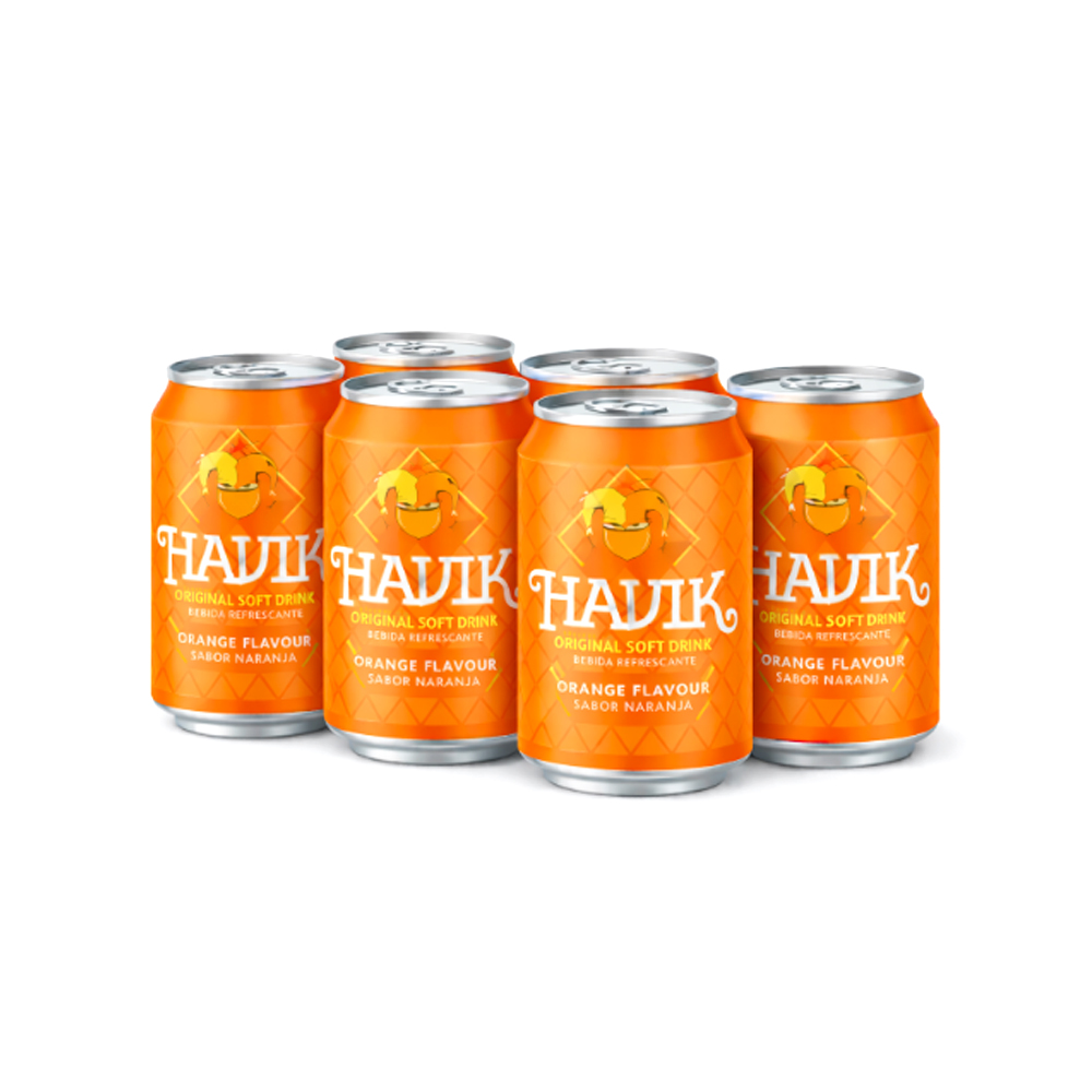 Pack de Refresco Sabor Naranja Havik(6x330ml)