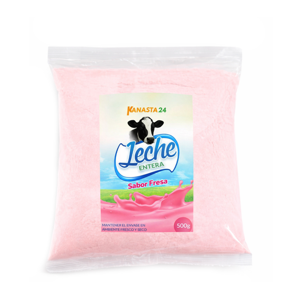 Leche en Polvo Sabor Fresa K24 (500g)