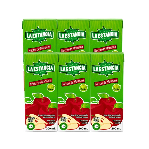 Pack 6uds Néctar de Manzana La Estancia (6x200ml)