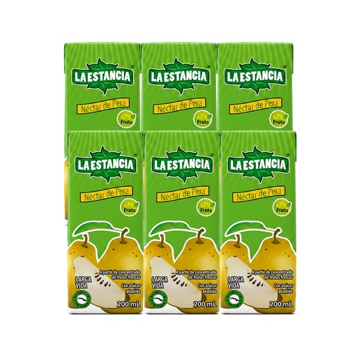 Pack 6uds Néctar de Pera La Estancia (6x200 ml)