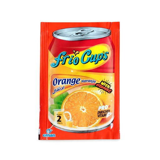 Refresco en polvo Frio Cups Sabor Naranja (10g)