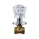 Llave de Empotrar de Zapatilla Florona Transparente ½